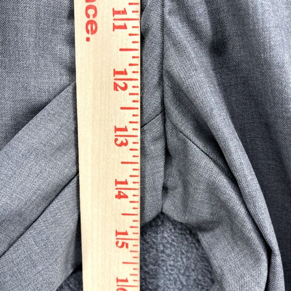 Commense Oversized Trousers Medium Gray High Waist Pleated Front Wide Leg - Picture 12 of 16